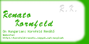 renato kornfeld business card